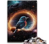Jigsaw Puzzles for Teenagers Fantasy Crow Puzzles for Adults,Stress Reliever Difficult Challenge Suitable for Desktop Decoration (75x50cm)