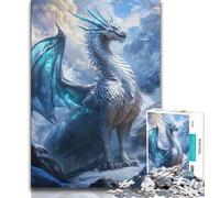 Jigsaw Puzzles for Teenagers Fantasy Flying Dragon 1000 Piece Puzzle,Stress Reliever Staycation Kill Time Enhance Love between Couples 75x50cm