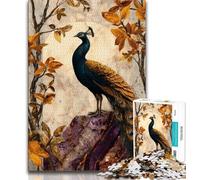 Jigsaw Puzzles for Teenagers Fantasy Peacock Adult Jigsaw,Artistic Wall Decor & Birthday Gift Idea for Friends, Home Office (size 75x50cm)