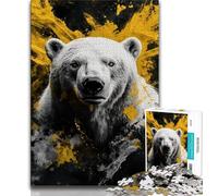 Jigsaw Puzzles for Teenagers Fantasy Polar Bear 1000 Pieces for Adults,Birthday Gift Idea for Adults, Family Game And Hobby 26x38cm