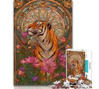 Jigsaw Puzzles for Teenagers Fantasy Tiger 1000 Pieces for Teenagers,Educational Games Home Decoration Birthday Present, Gifts, Wall Art (size 75x50cm)