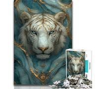 Jigsaw Puzzles for Teenagers Fantasy Tiger Teenager Puzzles,for Educational Game Challenge Toy Deal As Gifts for The Whole Family 26x38cm