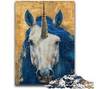 Jigsaw Puzzles for Teenagers Fantasy Unicorn Teenager Puzzles,Stress Reliever Staycation Kill Time Wishlist with Santa Claus (38x26cm)