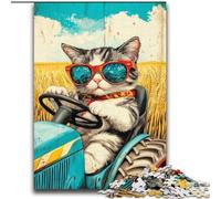 Jigsaw Puzzles for Teenagers Farm Cat Suitable for People Aged 14 And Above Educational Game Challenge Toy Gift For Birthdays 70x100cm
