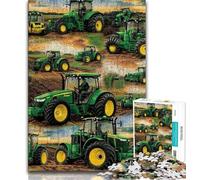 Jigsaw Puzzles for Teenagers Farm Implement Tractor Puzzles,Challenging Game Gifts for Is Ideal As A Gift for The Whole Family 26x38cm