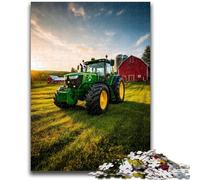 Jigsaw Puzzles for Teenagers Farm Implement Tractor Teenager Jigsaw,for Educational Game Challenge Toy Deal As Gifts for The Whole Family (50x75cm)