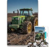 Jigsaw Puzzles for Teenagers Farm Implement Tractor Teenager Puzzles,for Educational Game Challenge Toy Deal As Gifts for The Whole Family 26x38cm