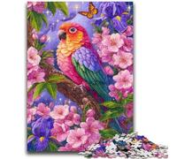 Jigsaw Puzzles for Teenagers Flowers Parrot Learning Educational Toys Fun at Home Activities, Birthday Present,Travel Gifts 50x75cm