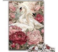 Jigsaw Puzzles for Teenagers Flowers White Swan for And from 14 Years And over Hands-on Game Christmas Game Gifts 70x100cm