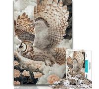 Jigsaw Puzzles for Teenagers Flying Owl Teenager Puzzles,for Educational Game Challenge Toy Deal As Gifts for The Whole Family 26x38cm