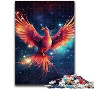 Jigsaw Puzzles for Teenagers Galaxy Bird of Phoenix Puzzles,Challenging Game Gifts for Is Ideal As A Gift for The Whole Family (75x50cm)