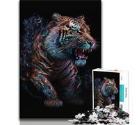 Jigsaw Puzzles for Teenagers Galaxy Fantasy Tiger 1000 Piece Puzzle,Stress Reliever Staycation Kill Time Wishlist with Santa Claus 26x38cm