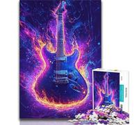 Jigsaw Puzzles for Teenagers Galaxy Guitar,Brain Intelligence Challenge Addictive Toys Birthday Present,Gifts,Wall Art 38x26cm
