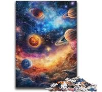 Jigsaw Puzzles for Teenagers Galaxy Planet Teenager Puzzles,for Educational Game Challenge Toy Deal As Gifts for The Whole Family (50x75cm)