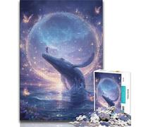 Jigsaw Puzzles for Teenagers Galaxy Whale,Help The Brain Exercise Addictive Toys to Cultivate Patience Gift For Birthdays (38x26cm)