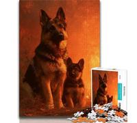 Jigsaw Puzzles for Teenagers German Shepherd,Brain Intelligence Challenge Addictive Toys Birthday Present,Gifts,Wall Art 38x26cm