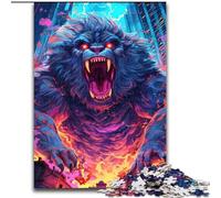 Jigsaw Puzzles for Teenagers Giant Blue Gorilla, Educational Games Home Decoration Is Ideal As A Gift for The Whole Family (Size 50x75cm)
