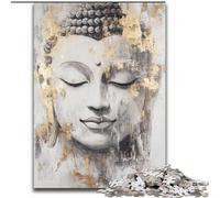 Jigsaw Puzzles for Teenagers Golden Buddha Statue, for Age 14+ Suitable for Couples Fun at Home Activities, Birthday Present,Travel Gifts (Size 50x75cm)