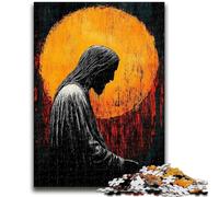 Jigsaw Puzzles for Teenagers Golden Jesus Teenager Jigsaw,for Educational Game Challenge Toy Deal As Gifts for The Whole Family (50x75cm)