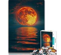 Jigsaw Puzzles for Teenagers Howling Wolf,Help The Brain Exercise Addictive Toys to Cultivate Patience Gift For Birthdays (75x50cm)