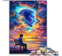 Jigsaw Puzzles for Teenagers Human Face Color Cloud Challenging Game Toys Deal As Gifts for The Whole Family for Ages 14+ 50x75cm