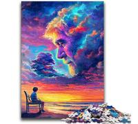 Jigsaw Puzzles for Teenagers Human Face Color Cloud Suitable for Ages 14 And Up Family Games Deal As Gifts for The Whole Family 50x75cm