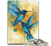 Jigsaw Puzzles for Teenagers Hummingbird 1000 Piece Jigsaw,Family Entertainment Toys with Matching Poster And Trivia Sheet (38x26cm)