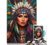 Jigsaw Puzzles for Teenagers Indian Princess Teenager Jigsaw,for Educational Game Challenge Toy Deal As Gifts for The Whole Family 50x75cm