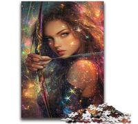 Jigsaw Puzzles for Teenagers Indian Princess Teenager Puzzles,Stress Reliever Staycation Kill Time Wishlist with Santa Claus (38x26cm)