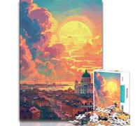 Jigsaw Puzzles for Teenagers Istanbul Cityscape Puzzles for Teenagers,is Ideal As Gifts for The Whole Family Suitable for And 14 (size 75x50cm)