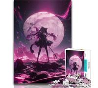 Jigsaw Puzzles for Teenagers Japanese Anime Girl,Help The Brain Exercise Addictive Toys to Cultivate Patience Perfect Decoration 50x75CM
