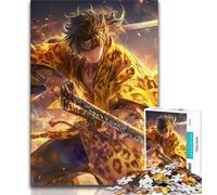 Jigsaw Puzzles for Teenagers Japanese Female Ninja Warrior,Brain Intelligence Challenge Addictive Toys Birthday Present,Gifts,Wall Art (38x26cm)