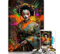 Jigsaw Puzzles for Teenagers Japanese Geisha Puzzles for Teenagers,Brain Intelligence Challenge Addictive Toys for Home Decoration (size 38x26cm)