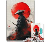 Jigsaw Puzzles for Teenagers Japanese Ninja Warrior 1000 Piece Jigsaw,Educational Games Home Decoration Suitable for Desktop Decoration (size 75x50cm)