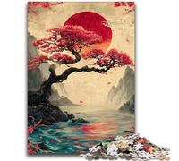Jigsaw Puzzles for Teenagers Japanese Style Landscape Teenager Puzzles,Game Toys Every Piece Is Unique - Challenging Family Fun Game (50x75cm)