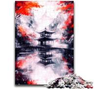 Jigsaw Puzzles for Teenagers Japanese Temples Suitable for Ages 14 And Up Family Games Deal As Gifts for The Whole Family 38x26cm