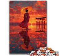 Jigsaw Puzzles for Teenagers Japanese Torii Gate Challenging Game And Family Play Wall Decoration Unique Birthday And Xmas Gifts 50x75cm