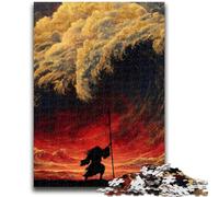 Jigsaw Puzzles for Teenagers Jesus in The Ocean Teenager Jigsaw,for Educational Game Challenge Toy Deal As Gifts for The Whole Family (38x26cm)
