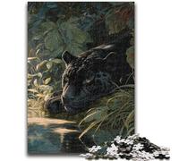 Jigsaw Puzzles for Teenagers Jungle Cheetah 1000 Piece Puzzle,Challenging Family Activity Games DIY Toy for Home Wall Decor Gifts (38x26cm)