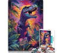 Jigsaw Puzzles for Teenagers Jungle Dinosaur 1000 Pieces for Adults,Educational Stress Relief Toy Gifts for Friends And Family (size 38x26cm)