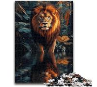 Jigsaw Puzzles for Teenagers Jungle Lion Suitable for Ages 14 And Up Intellectual Toy Game Educational Game for Birthday And Christmas 26x38cm