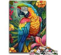 Jigsaw Puzzles for Teenagers Jungle Parrot 1000 Piece Jigsaw,Stress Reliever Staycation Kill Time Parent-child Interaction (26x38cm)