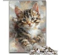 Jigsaw Puzzles for Teenagers Kitten, for Ages 14 And over Each Piece Is Unique - Fun And Challenging Game for The Whole Family Good Gift (Size 50x75cm)