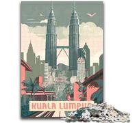 Jigsaw Puzzles for Teenagers Kuala Lumpur Teenager Jigsaw,Decompressing Intellectual Educational Toy Perfect Decoration (50x75cm)