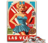Jigsaw Puzzles for Teenagers Las Vegas Blonde 1000 Piece Puzzle,Educational Games Wall Decoration Unique Birthday And Xmas Gifts (26x38cm)