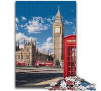 Jigsaw Puzzles for Teenagers London And Paris Cityscapes 1000 Piece Puzzle,Challenging Game for Is Ideal As A Gift for The Whole Family (75x50cm)