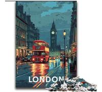 Jigsaw Puzzles for Teenagers London Big Ben, Stress Reliever Difficult Challenge Secret Santa Gifts for Age 14 Years Up 70x100cm