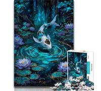 Jigsaw Puzzles for Teenagers Magic Koi,Brain Intelligence Challenge Addictive Toys Birthday Present,Gifts,Wall Art (38x26cm)