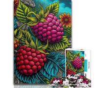 Jigsaw Puzzles for Teenagers Magnificent Rasberry Teenager Puzzles,for Educational Game Challenge Toy Deal As Gifts for The Whole Family 26x38cm