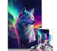 Jigsaw Puzzles for Teenagers Majestic Wolf,Brain Intelligence Challenge Addictive Toys Birthday Present,Gifts,Wall Art 38x26cm